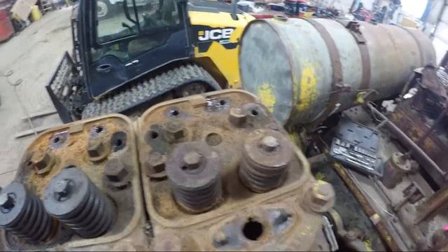 Caterpillar SIXTY Rebuild Project - Disassembly Part 3 removing the heads