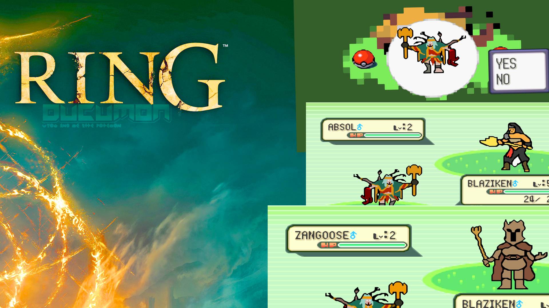 Pokemon Ring — взлом GBA ROM имеет персонажей Elden Ring в виде монстров