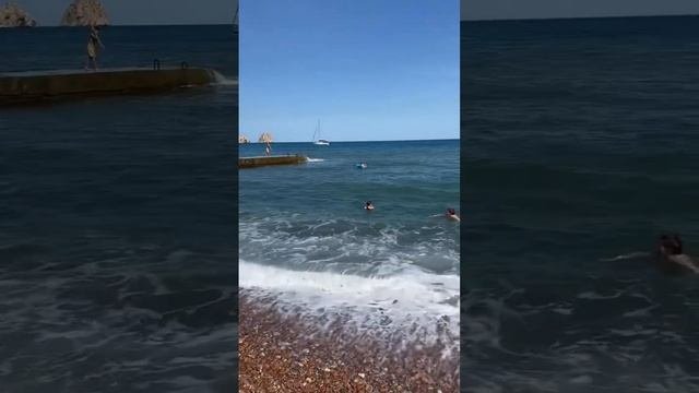 Гурзуф 7 июня 2023 . Море и пляж сегодня . Гурзуф 2023 #гурзуф