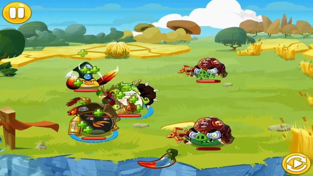 Angry Birds Epic Champs dorés 4 solution 3 étoiles PERFECT!!!!!