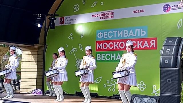 Ансамбль барабанщиц ''Олимп'' на фестивале ''Московская весна. Московские сезоны''