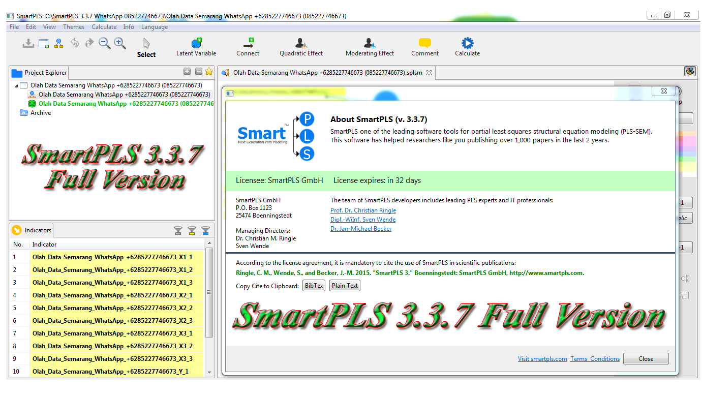 Use Step By Step SmartPLS 3.3.7 Full Version (A Step-by-Step Guide)