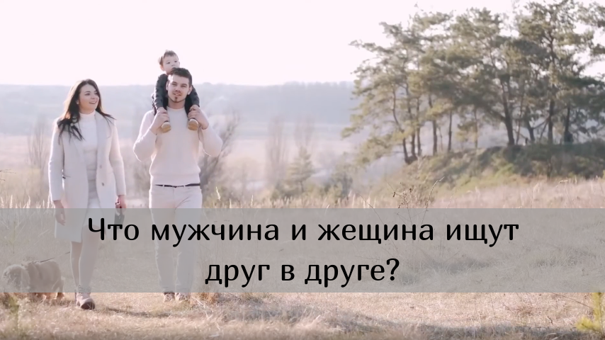 Что мужчина и женщина ищут друг в друге?