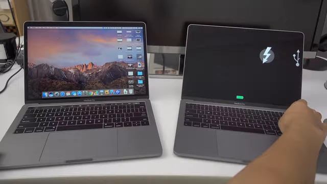 How to use Target Disk Mode with Thunderbolt 3 on MacBook Pro