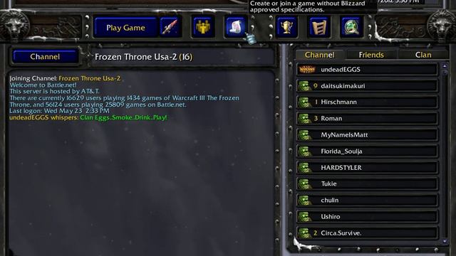 WarCraft III Interface