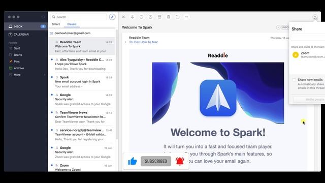 How to Share Email on Spark Mail for Mac