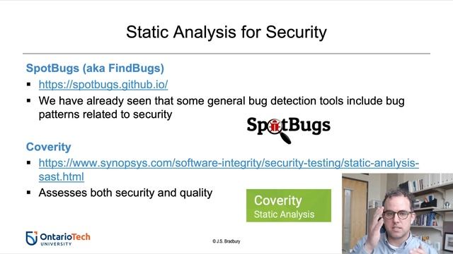 Security Testing & Analysis (CSCI 3060U Lecture 16)