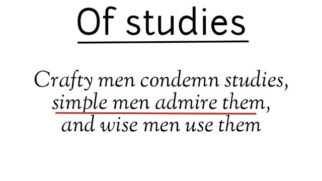 Of Studies essay by Francis Bacon in Hindi summary, Explanation and full analysis and line