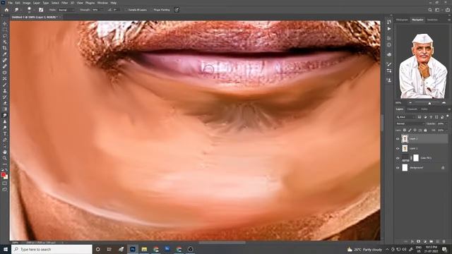 indalkar maharaj digital painting  #photoshop /#oil painting #photoshoptutorial #photoshoptutorial