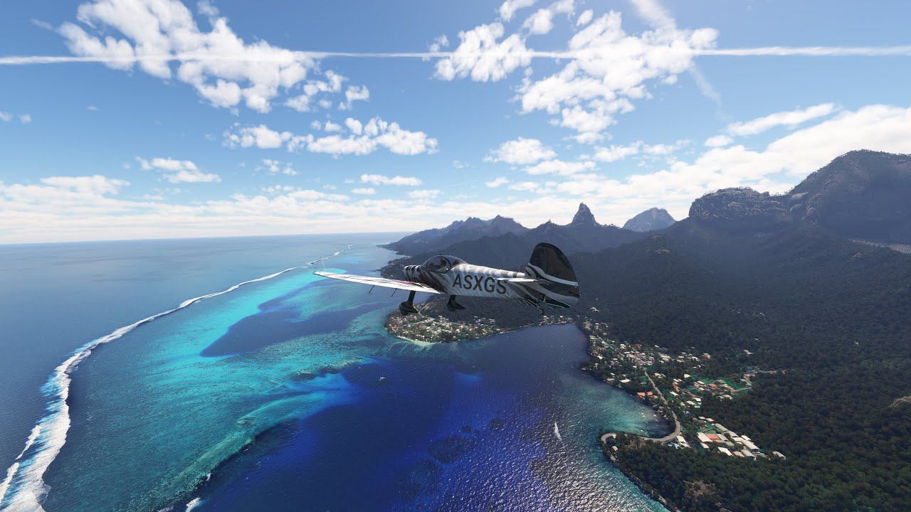 MSFS 2020►Active Sky Live Weather/Google maps/SimFx/Morea French Polynesia