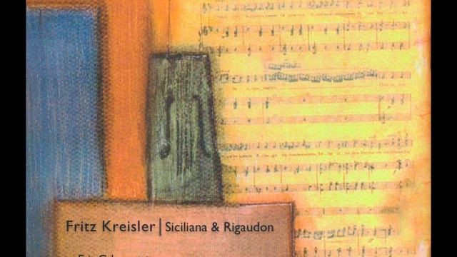 Fritz Kreisler: Siciliana  Rigaudon. Eric Cahue violin Mauricio Nader piano.