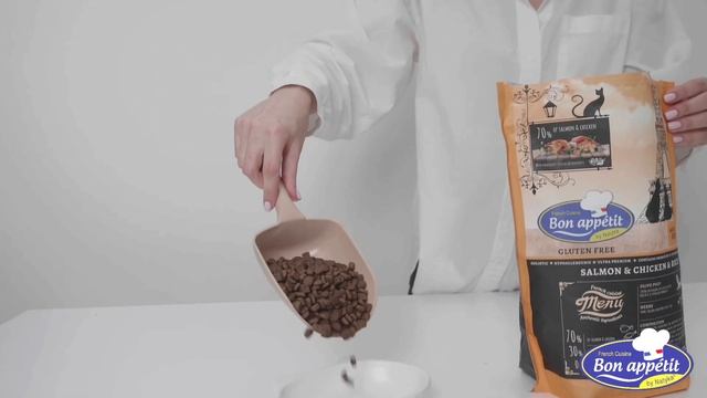 Корм для кошек Bon Appetit CAT Adult Sensitive лосось, курица ( Франция)