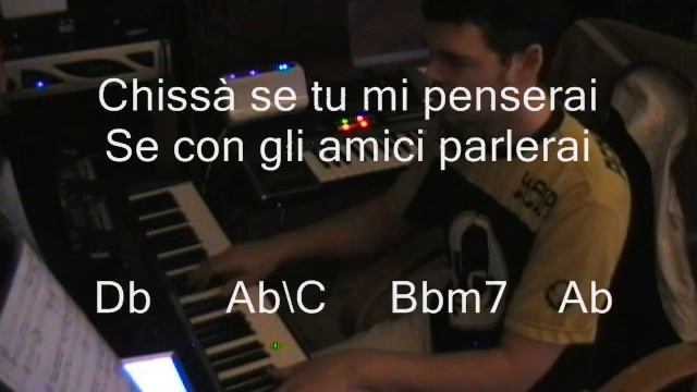 La solitudine + paroles et tablature