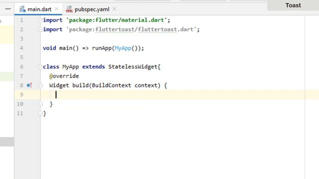 How to Implement Toast in Flutter | Toast | Flutter Coding
