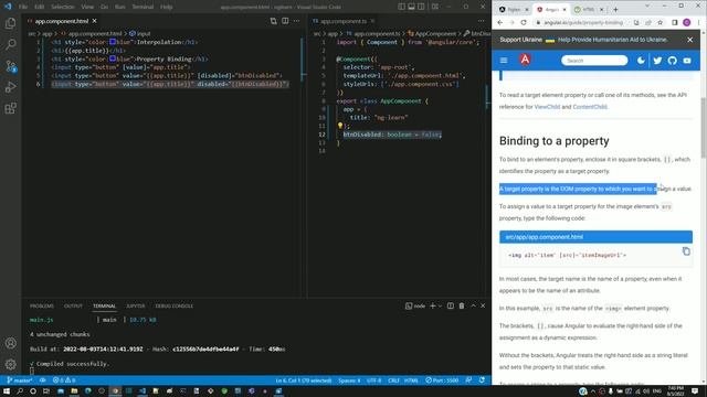 #4.3 - Interpolation vs. Property Binding - Property Binding - Angular