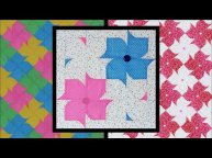 Пэчворк для начинающих. Блок "цветок Кизила"