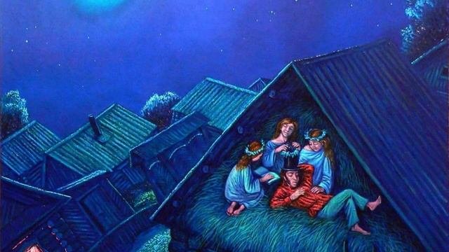 Пушкин в сене. Стихи Л.Пахомовской читает Ольга Ивакина. Художник Игорь Шаймарданов