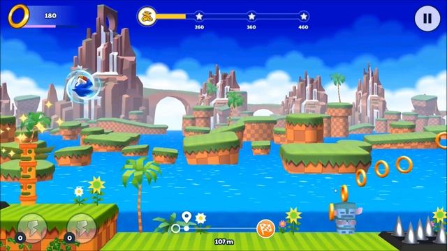 Sonic Runners Adventure android game first look gameplay español