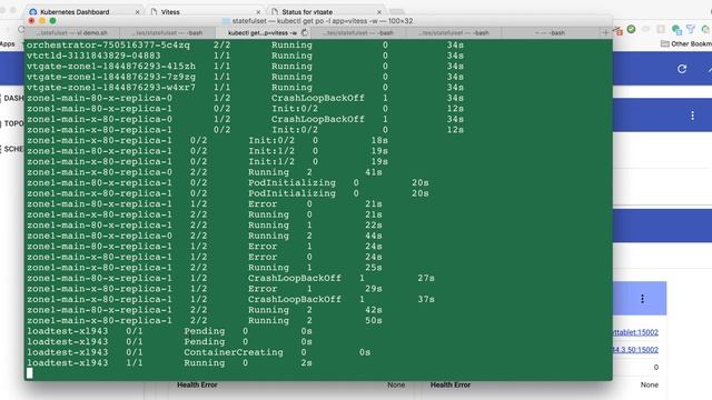 Vitess Statefulset Demo