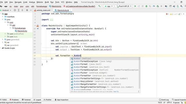 Tutorial Android | Format Angka Menjadi Format Rupiah