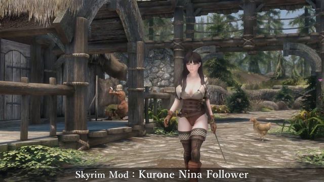 【Skyrim Mod】Kurone Nina Follower ｜ PC ｜ スカイリム Follower Mod