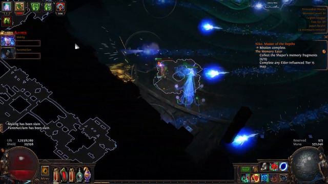 Path of Exile Summoner Witch T14 Primordial Blocks Normal Map Run w PanisNaUlam and Makilig