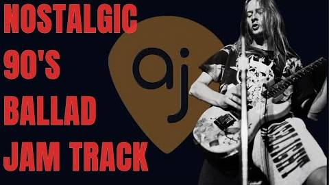 Nostalgic 90 s Alt Rock Ballad Guitar Backing Track (F Aeolian 60 BPM)