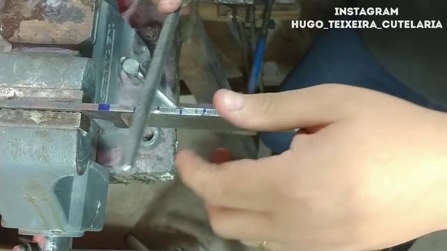 Como Fazer MOSQUEADO Em Faca Chef - Cutelaria Artesanal