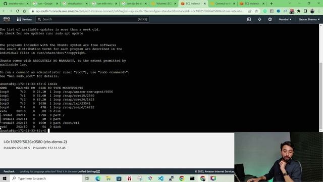 AWS Tutorials - 25 - Detach an EBS volume from one EC2 Instance and Attach it Another One