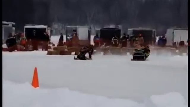 Snowmobile Ice Racing - Willow River, MN - Jan. 17th, 2009