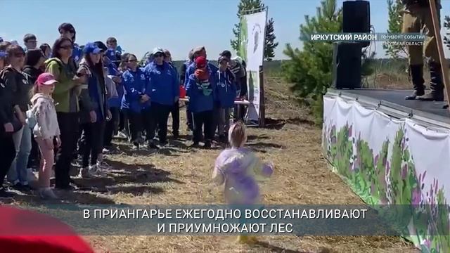 Восемь тысяч саженцев посадили участники акции "Сад памяти" в Иркутском районе