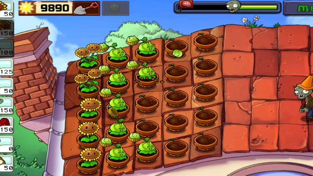 PLANTS VS ZOMBIES - ROOF 5-1