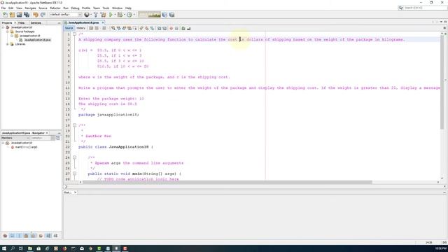 Java Tutorial 19 - Exercise - Shipping cost (Remastered)