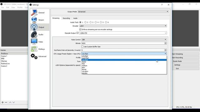 How to tune OBS Studio for Ultra Low Latency Setting in YouTube Live Streaming