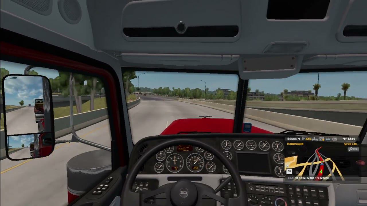 American Truck Simulator Дорожный каток (9 т) Carlsbad (CA) - Santa Maria (CA)