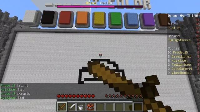 Minecraft Мини Игры - Draw My Thing  #3:"Чертов пупок"