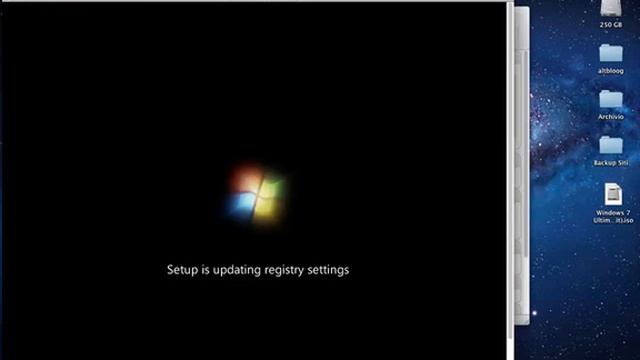 Virtualbox installazione Windows 7 64bit su Macbook Pro