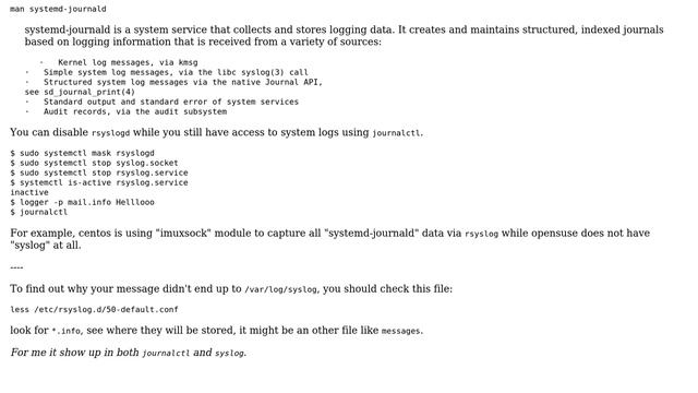 Relationship of rsyslog and journald on Ubuntu 16.04 (2 Solutions!!)