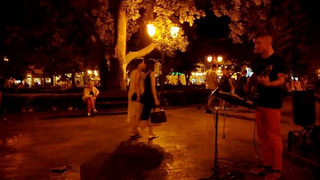 Одесса, август 2016, уличные музыканты, Street Musicians, стёб-бэнд 