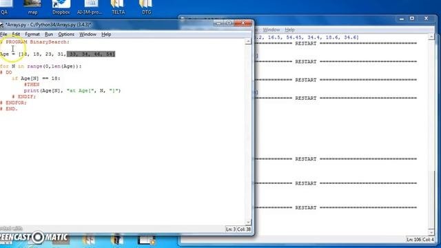 Python: Arrays - Searching
