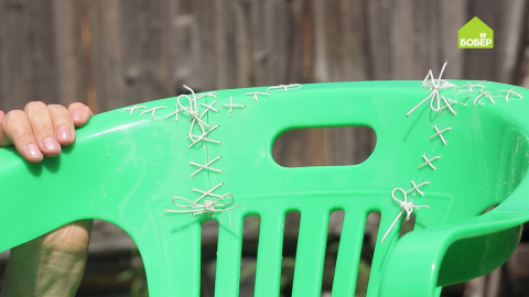 Как отремонтировать садовый стул из пластика. Секреты починки садовой мебели. Лайфхак!