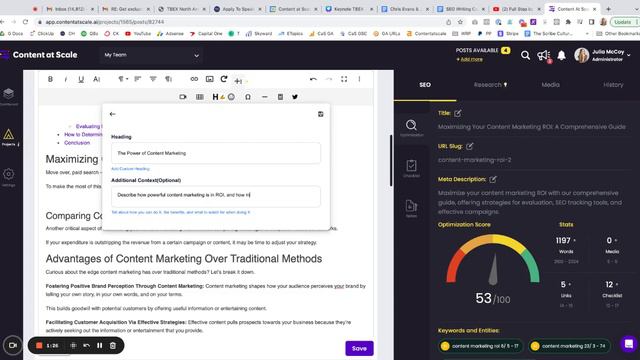 How to Have Content at Scale's AI Write New Sections in Your Article (Easy Hack!)