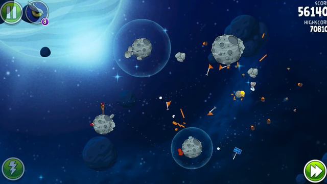 Angry Birds Space Beak Impact Level 8-32 3 stars Walkthrough [HD]
