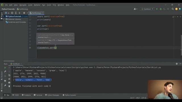 Python How To Sort a List - Strings Numbers and Dictionaries Sorted Up Down or Using Functions!