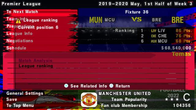 I FINISHED THE EPL WITH FA CUP TROPHY AND 6TH ON THE TABLE