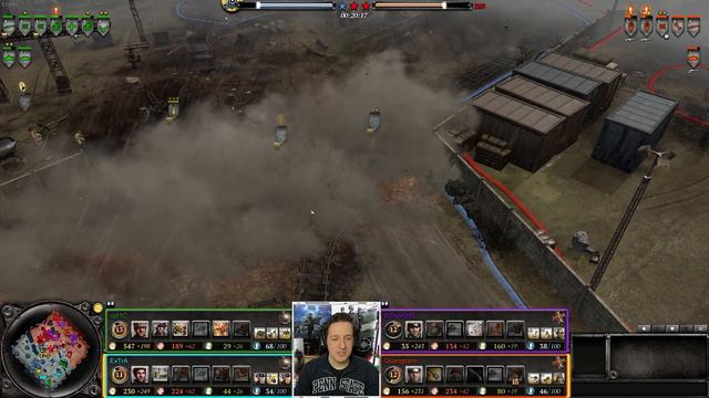 German Gets Toxic, ML-20 Teaches Him a Lesson | 4v4 Port of Hamburg | 4K CoH2 Casts #29