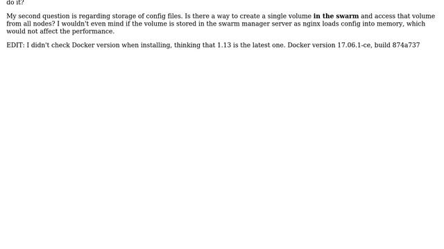 DevOps & SysAdmins: nginx reverse proxy for Docker 1.13 "Swarm Mode" cluster