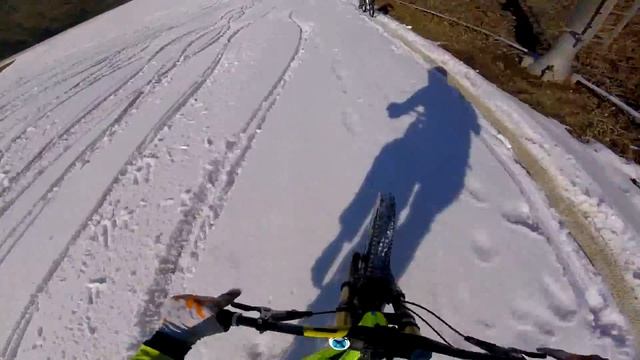 Powder day on the bike