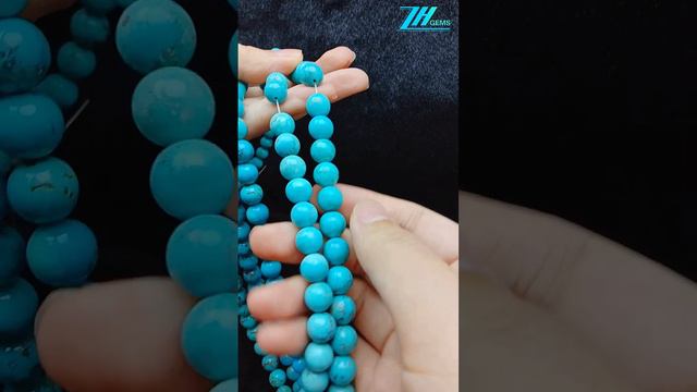Natural turquoise round beads size 9mm and 12mm full strand 16inch for jewelry making 20240529-02-08