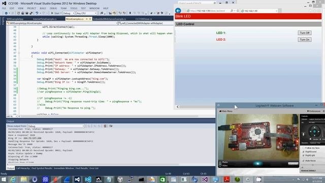 TI CC3100 Examples Using .NET MicroFramework And A C# Driver
